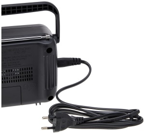 Radio portabil Panasonic RF-2400DEG-K, tuner FMAM, baterii sau alimentare la retea, negru - Img 5