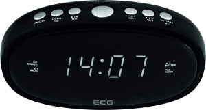 Radiowecker ECG RB 010 Negru cu Display LED Alb si FM Tuner