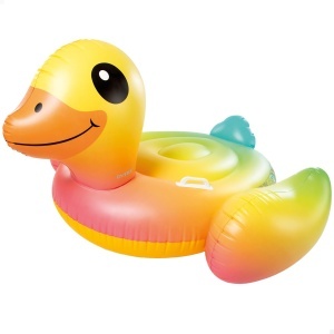 Raft de baie Intex 57556NP, Figura gonflabila, Diverse culori, 147x147 cm - Img 3