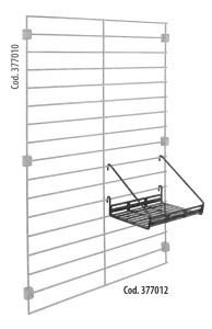 Raft Mural Metaltex Mural Line, negru, 18x15x12cm, din fier - Img 3