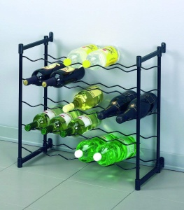 Raft pentru Sticle Metaltex Barolo, capacitate 30 sticle, dimensiuni 58 x 26 x 53 cm - Img 5
