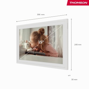Rama foto digitala Thomson 15 inch, FHD, 32 GB, alb - Img 2