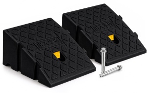 Rampa de acces VOUNOT 2X, 13 cm inaltime, neagra, din polipropilena