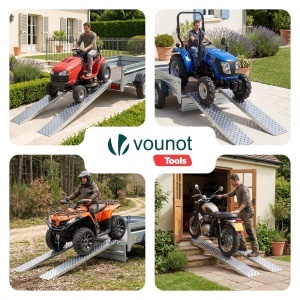 Rampa de incarcare VOUNOT 2X, 400kg, otel zincat, 135cm - Img 8