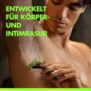 Raschete pentru corp si zona intima Gillette Labs, 16 lame, verde, sistem 3-faceti - Img 7