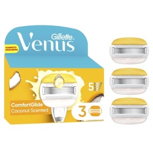 Rasiera pentru femei Gillette Venus Comfortglide Coco Plus Olaz, 5 lame, cu parfum de cocos