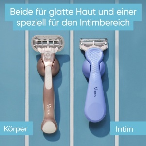 Rasiera pentru femei Gillette Venus Intimate, 10 lame, albastru, cu Aloe Vera - Img 7