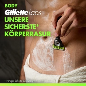 Rasierer pentru Barbati Gillette Labs, 2 in 1, NegruVerde, cu Dock Magnetic - Img 7