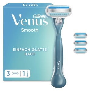 Rasierer pentru femei Gillette Venus Smooth, 3 lame, albastru