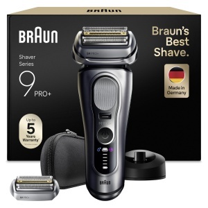 Rasitor electric Braun Series 9 PRO, 9617psi, argintiu, 60 min autonomie