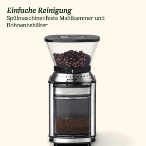 Rasnita de cafea Cuisinart, 18 trepte de macinare, capacitate 4-18 cesti, usor de curatat - Img 6
