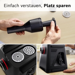 Rasnita electrica Bosch MultiPower MFWS840M, inox, 2500W, capacitate 4.5 kgmin - Img 7