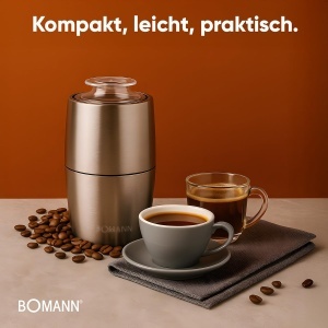 Rasnita electrica cafea Bomann KSW 6089 CB, 60g, 150W, lame din otel inoxidabil - Img 7