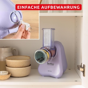 Rasnita electrica legume Moulinex Fresh Express DK8546E0, 4-in-1, compacta, mov - Img 3