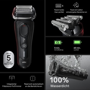 Rasoir electric Braun Series 9 Sport 9110si, negru, 60 min autonomie - Img 4