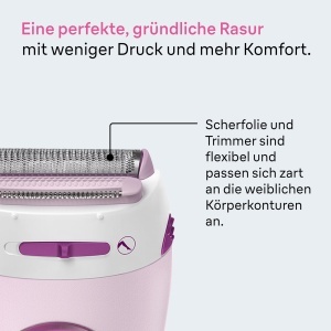 Rasoir electric Braun Silk-epil 5100, roz, cu trimmer pentru zone sensibile - Img 4