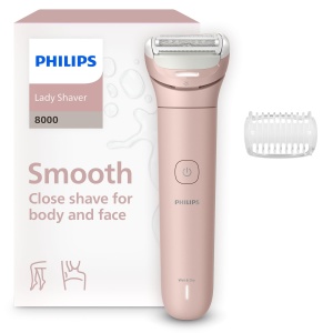Rasoir electric pentru femei Philips Lady Shaver Series 8000 BRL12900, 100 min autonomie, 3 lame