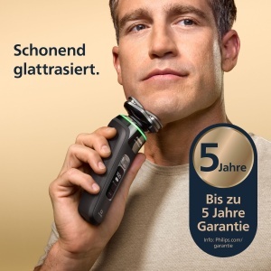 Rasoir electric Philips i9000 Prestige, negru, cu trimmer integrat si statie de curatare - Img 2