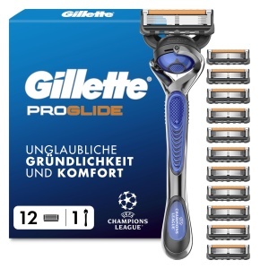 Rasoir Gillette Fusion 5 Proglide pentru barbati, metal, albastrunegru