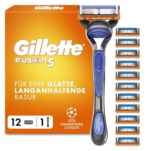 Rasoir Gillette Fusion5, editie speciala UEFA Champions League, 5 lame, albastru