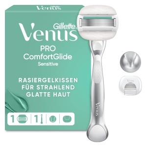 Rasoir pentru femei Gillette Venus Pro ComfortGlide Sensitive, 5 lame, argintiu