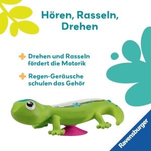 Ravensburger Play Regenmacher Gecko Instrument Muzical pentru Bebelusi cu Ventuza - Img 4