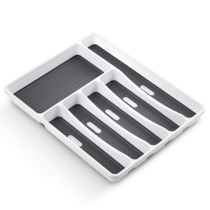 Rayen Organizer Tacamuri 6 Compartimente Alb Antiderapant 40x325x5 cm - Img 2
