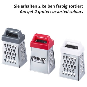 Razatoare Mini Westmark 116922E3 4 suprafete Otel inoxidabil Maner colorat - Img 2