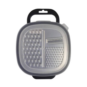 Razatoare multifunctionala Fackelmann Sybaris cu recipient 25x19x6 cm alb si gri - Img 2