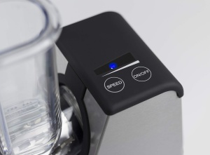 Razatoare multipla cu design electric CASO CR4, 4 insertii gravate cu acid: felii, julienne mare si mica, insertie de rasnita, 200 wati, panou de control tactil, razatoare de legume ideala pentru, de exemplu, salate - Img 8