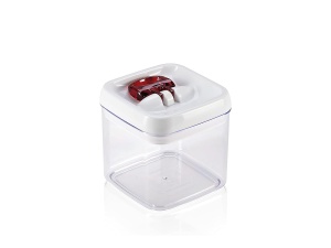 Recipient de depozitare Leifheit FreshEasy 1,0 L, eckig, transparent, cu inchidere ermetica