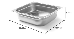 Recipient Hendi Gastronorm GN 23 9L Inox Rezistent -40degC pana la 250degC Compatibil cu Cuptoare si Frigidere - Img 4