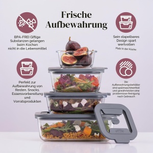 Recipient sticla Kilner Fresh Storage 1,5L cu capac etans si design durabil - Img 4
