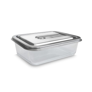 Recipient vid CASO VacuBoxx Inox XL, 4500 ml, sticla borosilicata, capac inox - Img 3