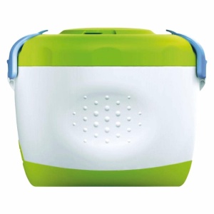Recipiente termice Chicco Easy Meal pentru copii, set de doua recipiente si lingura de calatorie pentru copii, pahare de intarcare pentru bebelusi, mentine temperatura pana la 6 ore, fara BPA - 6+ luni, verde - Img 4