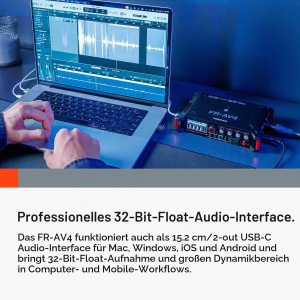 Recorder audio Tascam FR-AV4 cu 4 canale, 32-Bit-Float, Timecode - Img 5