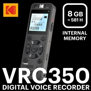 Recorder vocal Kodak VRC350, 8GB, autonomie 34 ore, MP3 integrat - Img 6