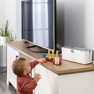 Reer CableGuard 78020 Cutie Organizare Cabluri Siguranta Copii Alb - Img 9