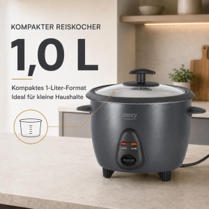 Reiscocher Camry 1L - 400W, cu functie de mentinere la cald, gri - Img 2