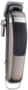 Remington Hair Clipper Profi Retro [auto-ascutire. Lame din otel inoxidabil cu parghie de reglare/motor profesional/0,5-25 mm] Set de tuns parul (11 piepteni de atasament, retea/baterie, litiu, geanta) HC9100 - Img 3