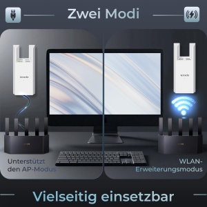 Repetitor Wi-Fi Tenda A18 Dual-Band AC1200, 1200 Mbps, Acoperire 150 m - Img 6