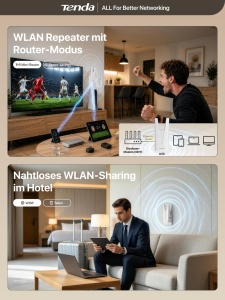 Repetitor WLAN Tenda A33, WiFi 6, AX3000, Dualband, 2976 Mbits - Img 8