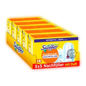 Rezerve lavete Swiffer Staubmagnet 25 bucati cu parfum Febreze capteaza de 3 ori mai mult praf si par