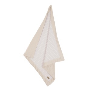 Roba Babydecke Frosty Almond 80x80 cm Patura din Bumbac Organic Certificata GOTS Beige