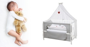 Roba Beistellbett Adam Eule 60x120 cm - Pat pentru bebelusi cu inaltime ajustabila, mobil - Img 4