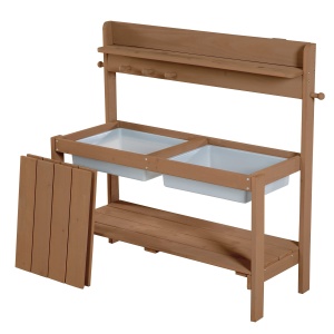 Roba Bucatarie de Gradina pentru Copii - Teak, 2 Wanne, Usor de Curatat - Img 8