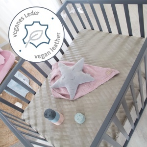 Roba Laufgitter 75x100 cm din lemn reglabil pe inaltime cu protectie Greyish - Img 8