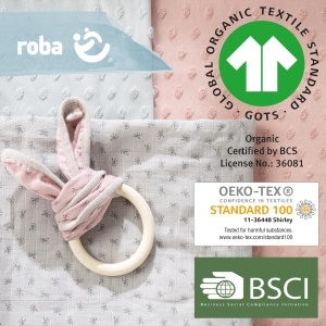 Roba Lil Planet Set Lenjerie de Pat Copii 100x135 cm Gri Bio Bumbac GOTS - Img 8