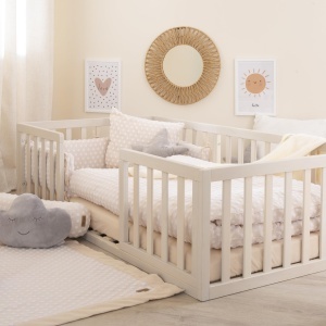 Roba Montessori pentru copii 70 x 140 cm - Includere lattenrost si siguranta - Img 5