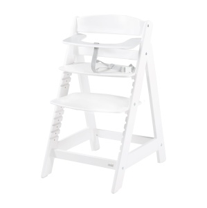 roba Scaun inalt Stair 'Sit Up Click 'N' Flex' - Scaun inalt in crestere din lemn - Inchidere inovatoare cu clic - Alb